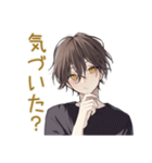 黒猫系男子★やんわり催促（個別スタンプ：4）