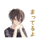 黒猫系男子★やんわり催促（個別スタンプ：6）