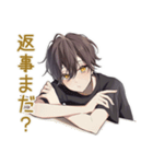 黒猫系男子★やんわり催促（個別スタンプ：18）