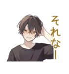黒猫系男子★やんわり催促（個別スタンプ：25）