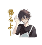 黒猫系男子★やんわり催促（個別スタンプ：30）