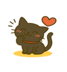 茶トラわらびちゃんと黒猫ここちゃん（個別スタンプ：2）