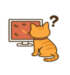 茶トラわらびちゃんと黒猫ここちゃん（個別スタンプ：33）