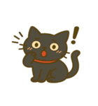 茶トラわらびちゃんと黒猫ここちゃん（個別スタンプ：34）