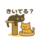 茶トラわらびちゃんと黒猫ここちゃん（個別スタンプ：40）