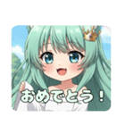 カードゲームを楽しむみなみちゃんスタンプ（個別スタンプ：11）