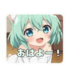 カードゲームを楽しむみなみちゃんスタンプ（個別スタンプ：15）