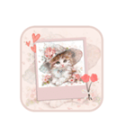 夢幻フラワー子猫（個別スタンプ：1）