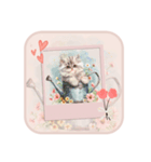 夢幻フラワー子猫（個別スタンプ：2）