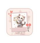 夢幻フラワー子猫（個別スタンプ：4）