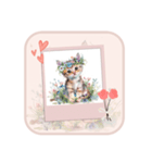 夢幻フラワー子猫（個別スタンプ：6）