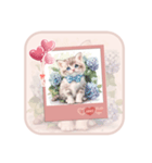 夢幻フラワー子猫（個別スタンプ：9）
