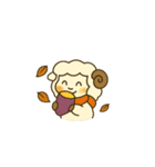 もこもこ羊の秋のスタンプ（個別スタンプ：2）