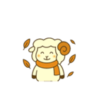 もこもこ羊の秋のスタンプ（個別スタンプ：7）