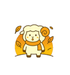 もこもこ羊の秋のスタンプ（個別スタンプ：11）