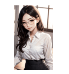 秘書の写真（個別スタンプ：7）