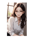 秘書の写真（個別スタンプ：18）