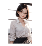 秘書の写真（個別スタンプ：24）