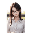 秘書の写真（個別スタンプ：34）