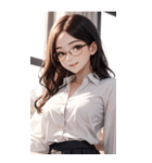 秘書の写真（個別スタンプ：35）