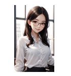 秘書の写真（個別スタンプ：37）