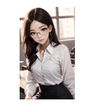 秘書の写真（個別スタンプ：38）