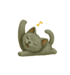 動く無言いろいろ種類猫（個別スタンプ：1）