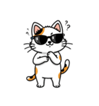 グラサン三毛猫のきもち（個別スタンプ：1）