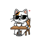 グラサン三毛猫のきもち（個別スタンプ：5）