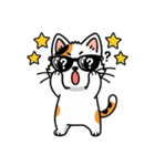 グラサン三毛猫のきもち（個別スタンプ：7）