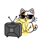 グラサン三毛猫のきもち（個別スタンプ：8）