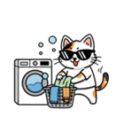 グラサン三毛猫のきもち（個別スタンプ：12）