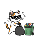 グラサン三毛猫のきもち（個別スタンプ：13）