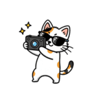 グラサン三毛猫のきもち（個別スタンプ：14）