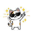 グラサン三毛猫のきもち（個別スタンプ：16）