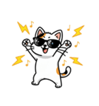 グラサン三毛猫のきもち（個別スタンプ：19）