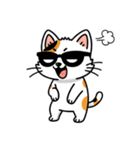 グラサン三毛猫のきもち（個別スタンプ：21）