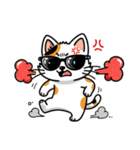 グラサン三毛猫のきもち（個別スタンプ：22）