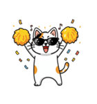 グラサン三毛猫のきもち（個別スタンプ：24）