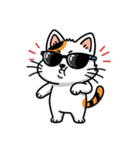 グラサン三毛猫のきもち（個別スタンプ：26）