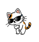 グラサン三毛猫のきもち（個別スタンプ：27）