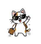 グラサン三毛猫のきもち（個別スタンプ：40）