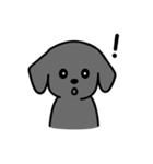 黒ラブバスちゃんの毎日スタンプ♡文字なし（個別スタンプ：9）