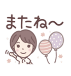 ★でか文字★大人可愛いショートちゃん（個別スタンプ：6）