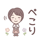 ★でか文字★大人可愛いショートちゃん（個別スタンプ：10）