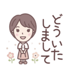 ★でか文字★大人可愛いショートちゃん（個別スタンプ：17）