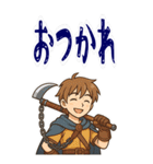 勇者 男 くさりがま 謎の武器 RPG (大)（個別スタンプ：2）