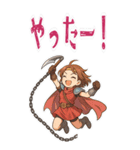 勇者 女 くさりがま 謎の武器 RPG (大)（個別スタンプ：9）