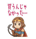 勇者 女 くさりがま 謎の武器 RPG (大)（個別スタンプ：23）