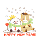 飛び出す！クリスマス＆お正月(2026)スタンプ（個別スタンプ：3）
